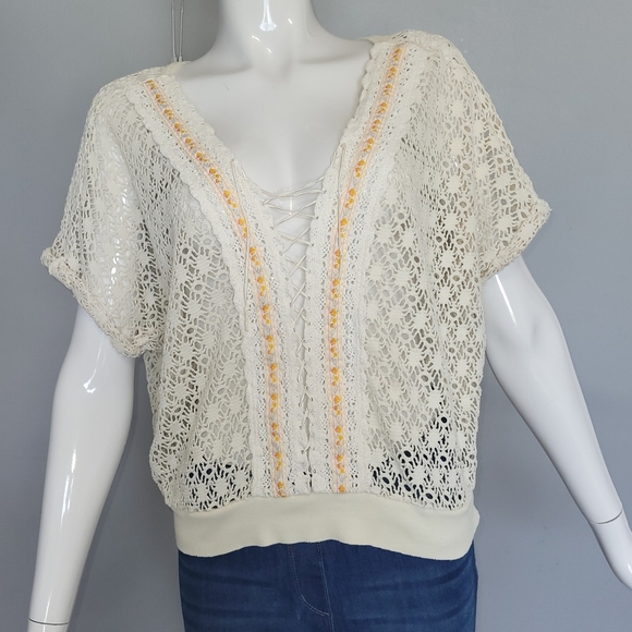 Free People Tops - Vintage Free People Crochet Top, VGUC, Size S